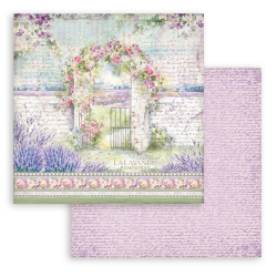 Χαρτί scrapbooking διπλής όψης 30x30cm Stamperia, Provence, Arch